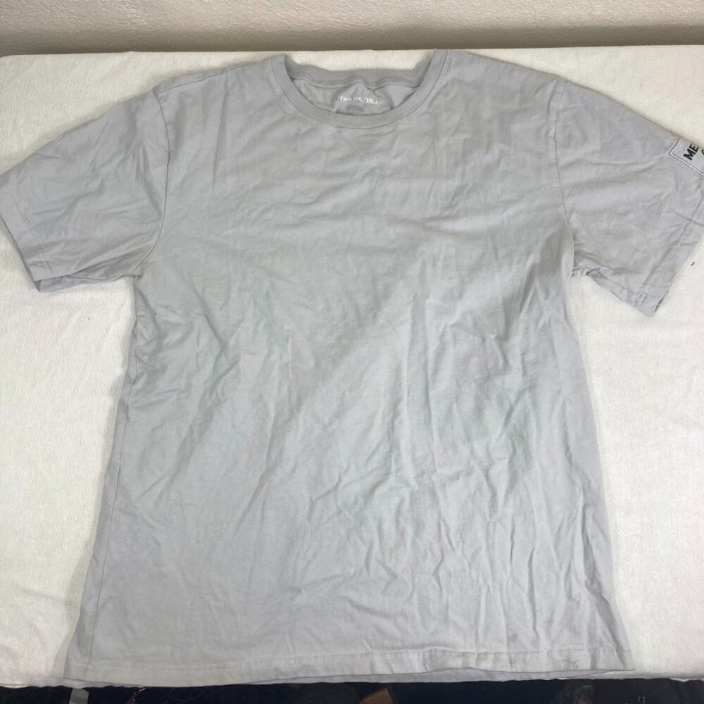 Members Only Gray Short Sleeve T-Shirt Mens XL Casual Cotton Tee